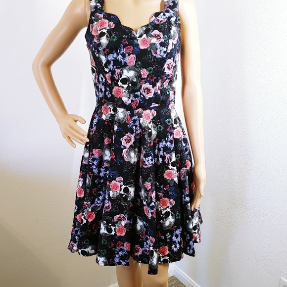 Hell Bunny Dresses & Skirts - Hell Bunny Skull Summer Dress